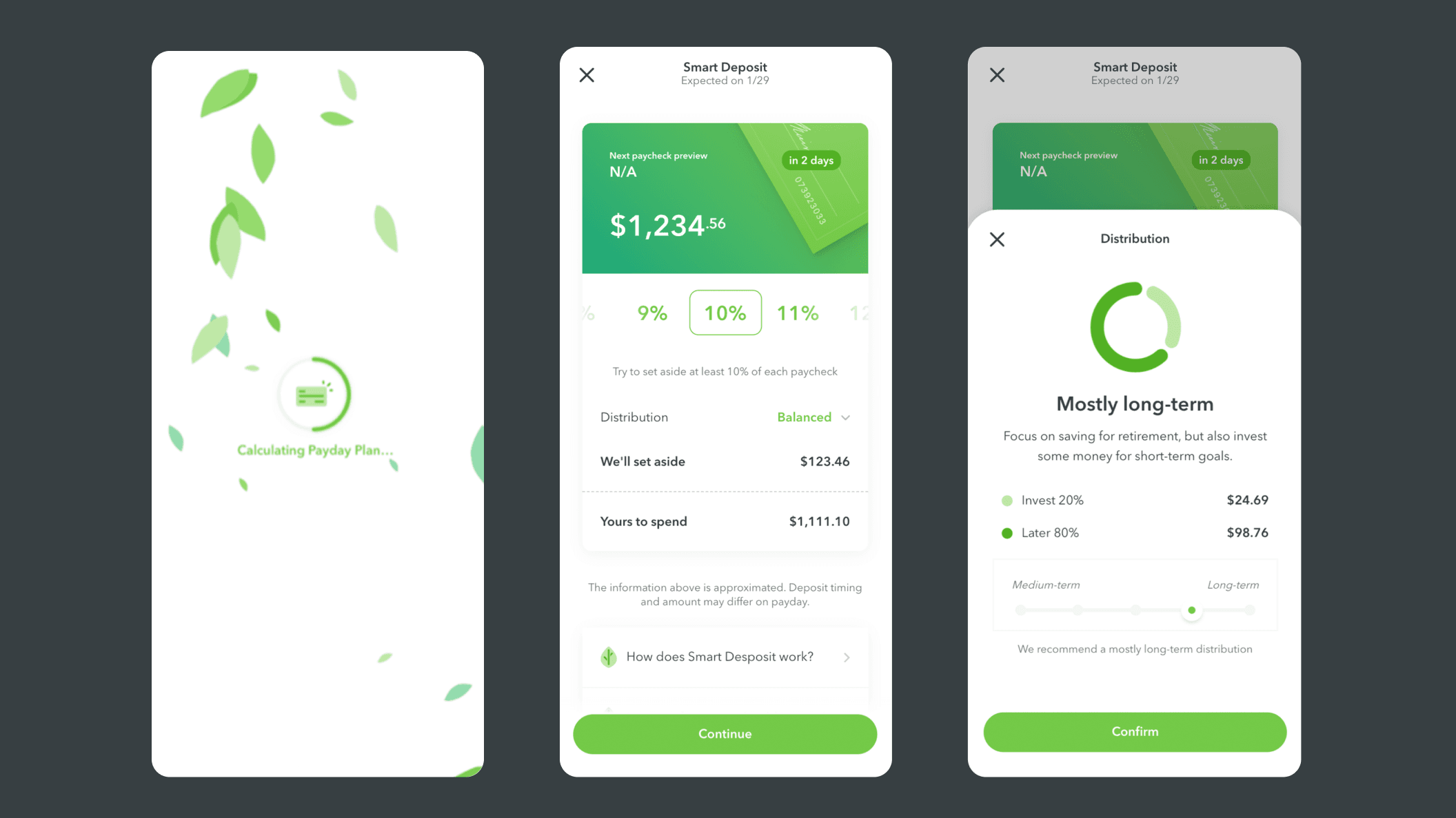 Acorns Smart Deposit product